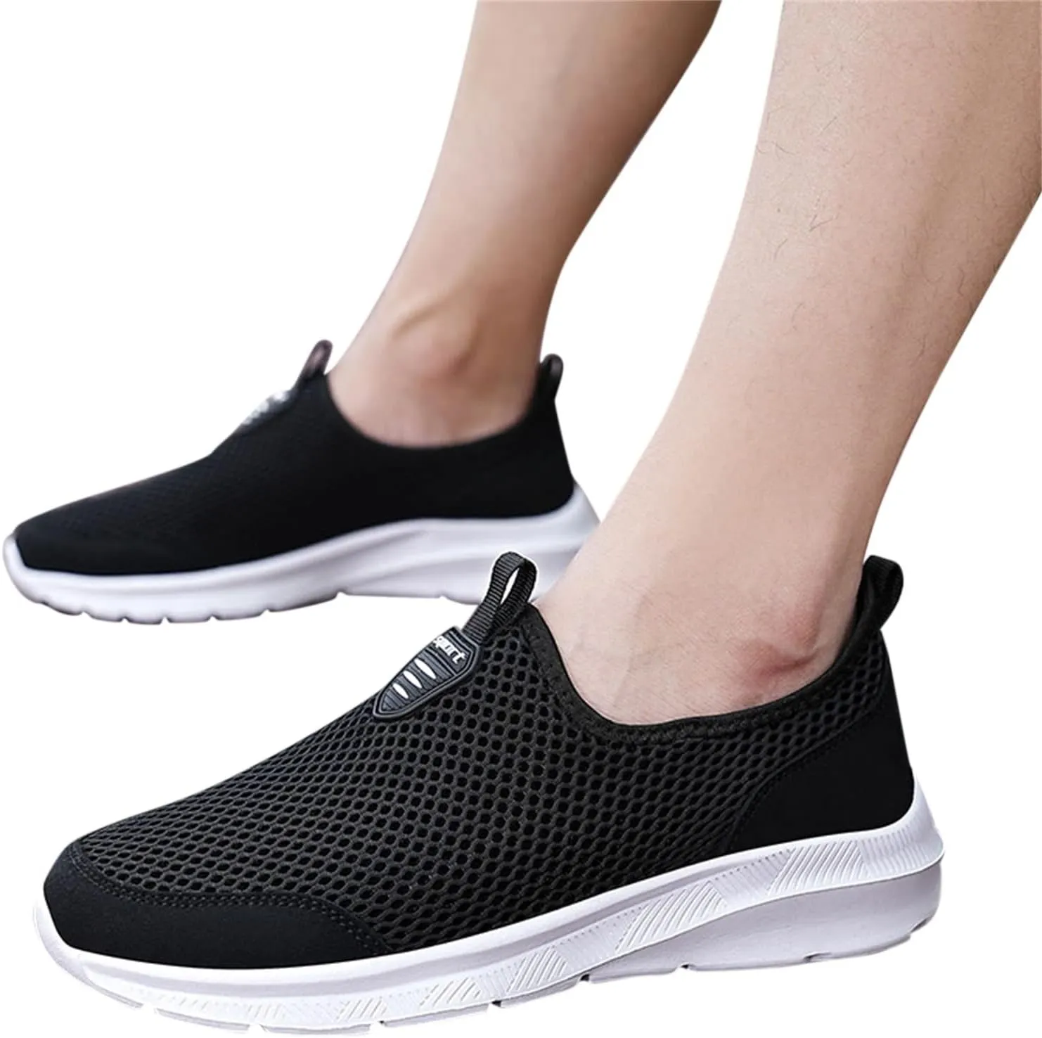 Womens Slip On Walking Shoes Non Slip Running Shoes Womens Running Shoes Lightweight Slip On Shoes Casual Chunky Sneakers Steel Toe Tennis Shoe White Loafers