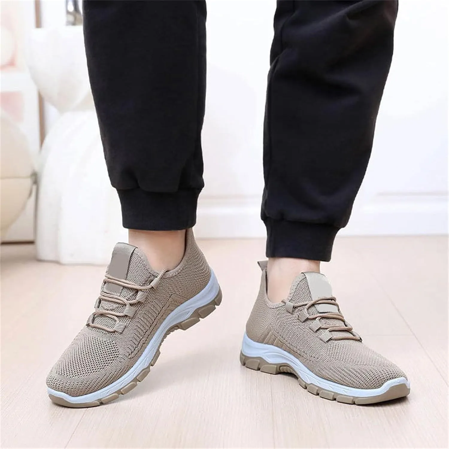 Women's Walking Shoes Arch Support Non Slip Work Shoes Lightweight Casual Breathable Tennis Shoe Work Shopping Travel Sport Athletic Sneakers Gym Tennis Slip On Comfortable Lightweight Shoe