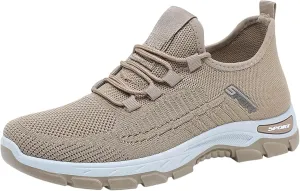 Women's Walking Shoes Arch Support Non Slip Work Shoes Lightweight Casual Breathable Tennis Shoe Work Shopping Travel Sport Athletic Sneakers Gym Tennis Slip On Comfortable Lightweight Shoe