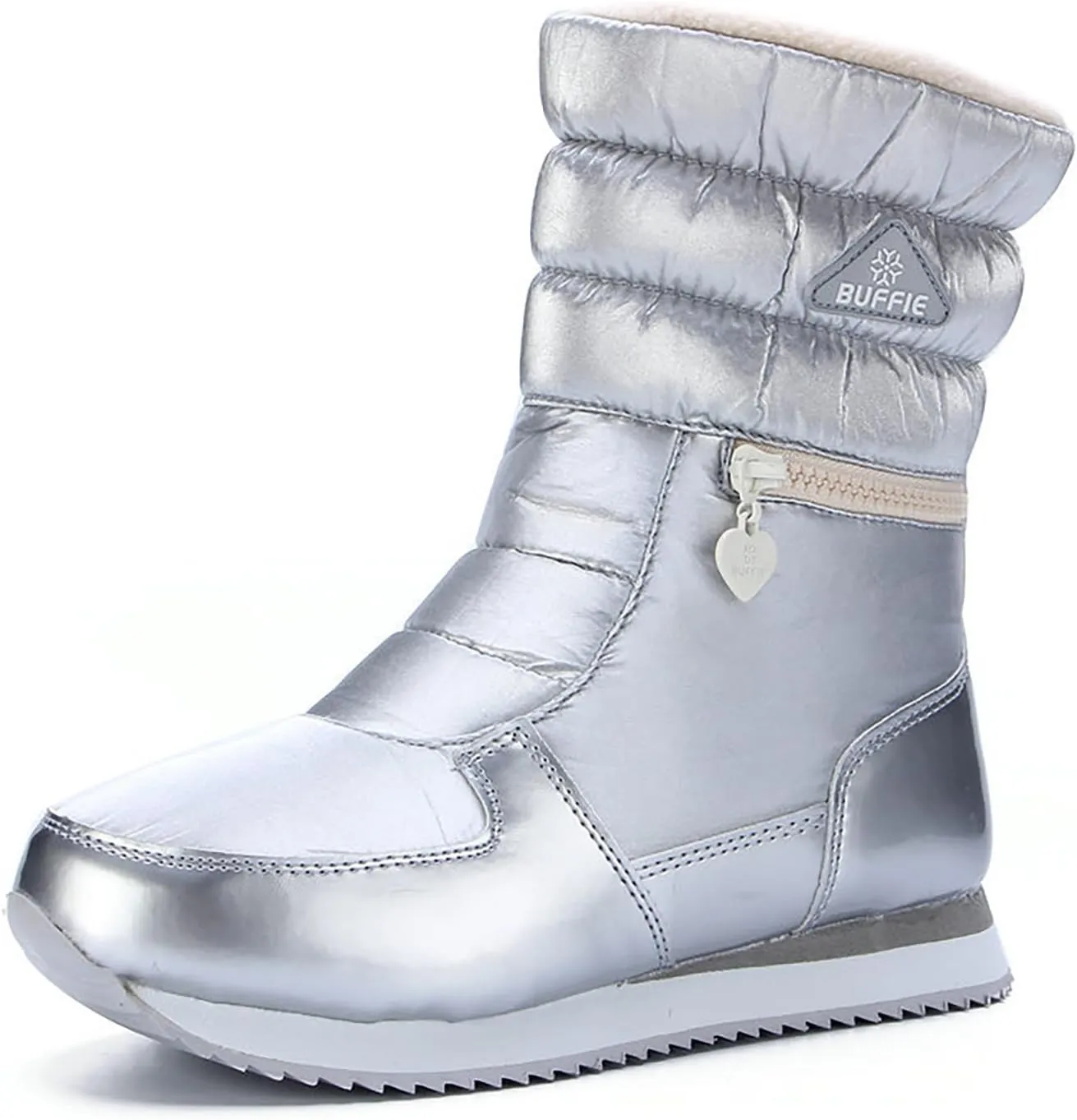 Women's Waterproof Winter Snow Boots Lightweight Warm Faux Fur Lined Mid-Calf Booties Fur Lined WaterProof Warm No-Slip