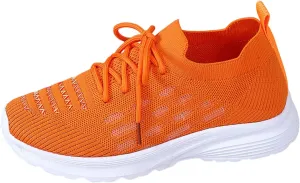 Womens White Sneakers Nursing Shoes Women Comfortable Women's Lightweight Slip on Walking Running Shoes