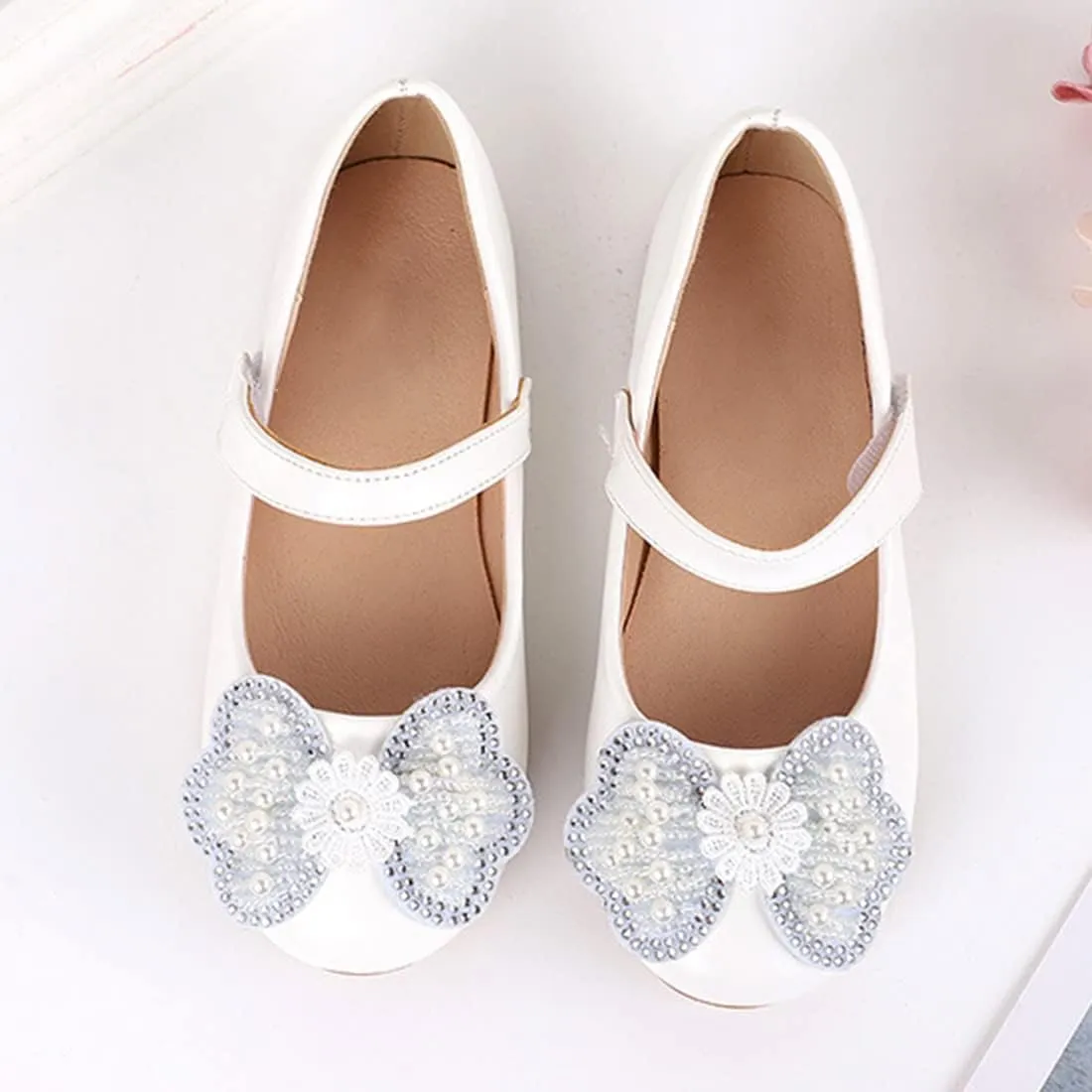 YIBLBOX Little Girl's Ballet Flat Dress Shoes Mary Jane Wedding Flower Bridesmaids Princess Shoes